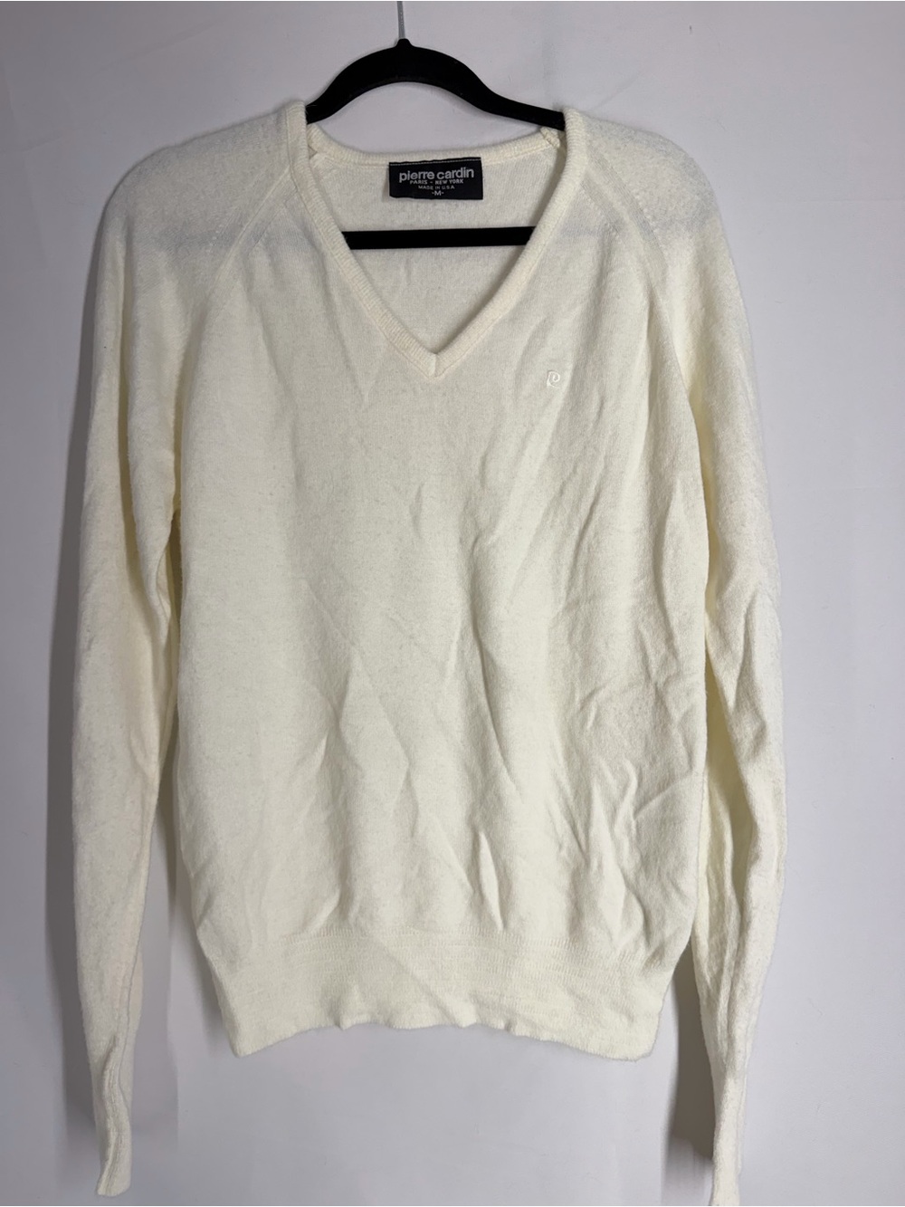 Pierre Cardin Men's V-Neck Sweater in Cream
